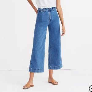 Madewell Emmett Wide-Leg Crop Jeans - Rosalie Wash
